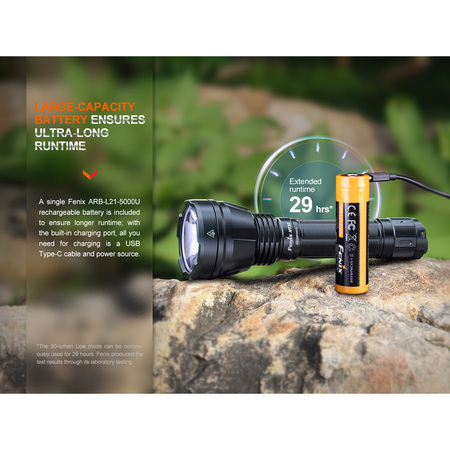 Fenix 2500 Lumens White, Green and Red Hunting Light HT32